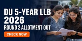 DU Round 2 Allotment List 2026 Out for 5 Year LLB Programmes